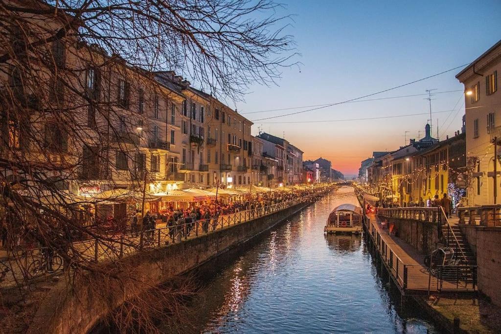 Navigli 10 Min Loft Moderno Con Area Esterna Apartment Milan Luaran gambar